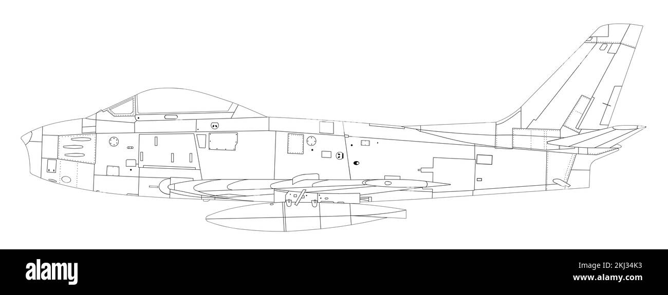 Sabre F-86F pour l'Amérique du Nord Banque D'Images