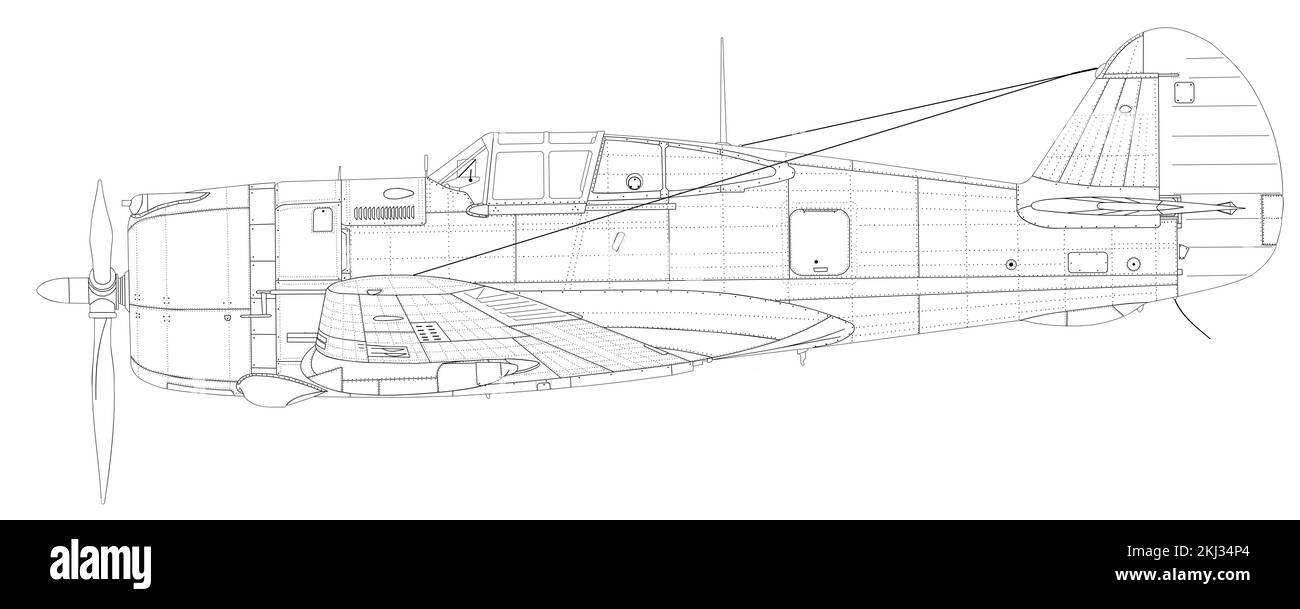 Curtiss H-75A-3 Banque D'Images