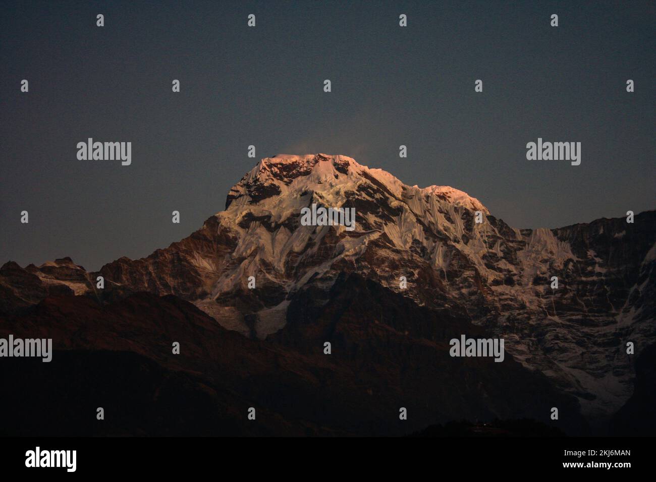 Mardi Himal, Mt. Machhapuchhare, montagne Annapurna vue pendant Annapurna base Camp Trekking Népal Banque D'Images