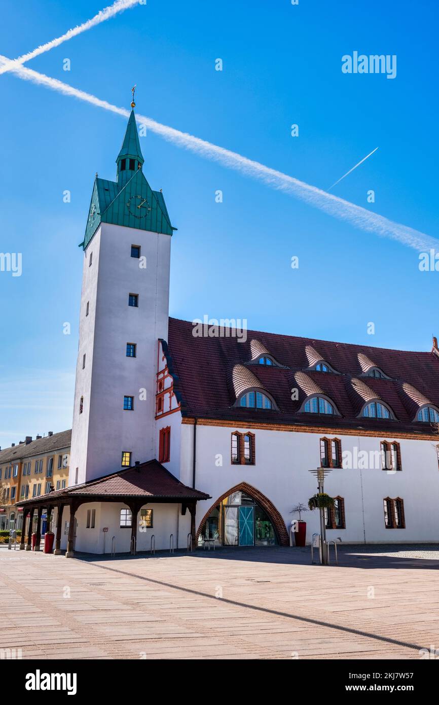 Hôtel de ville Fuerstenwalde Spree, Brandebourg, Allemagne Banque D'Images