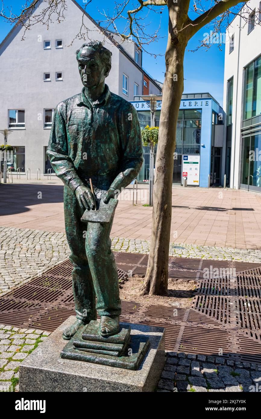 Memorial Gerhard Goßmann, Fuerstenwalde Spree, Brandebourg, Allemagne Banque D'Images