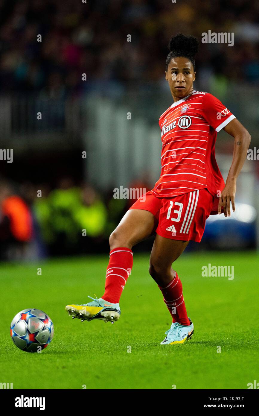 Barcelone, espagnol. 24th novembre 2022. Emilie Bragstad (Bayern Munchen) en action lors du match de football de la Ligue des champions des femmes entre le FC Barcelone et le Bayern Munich, au stade Camp Nou à Barcelone, Espagne, jeudi, 24 novembre 2022. Foto: SIU Wu Credit: dpa/Alay Live News Credit: dpa Picture Alliance/Alay Live News Banque D'Images