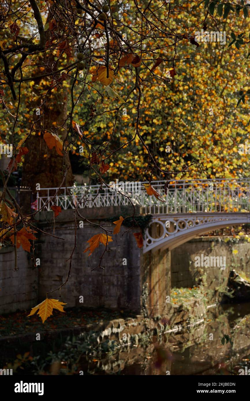 L'automne à Sydney Gardens Bath Banque D'Images