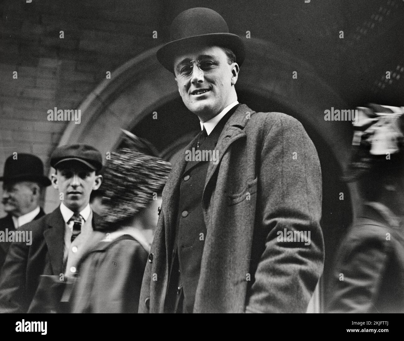 Une photographie du président Franklin D Roosevelt en 1912, quand il avait 30 ans. Banque D'Images