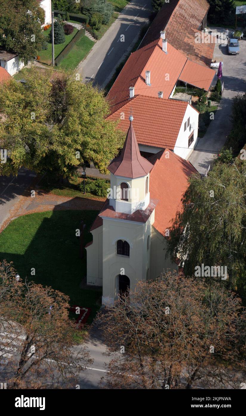 Chapelle Saint Mark Krizin à Krizevci, Croatie Banque D'Images