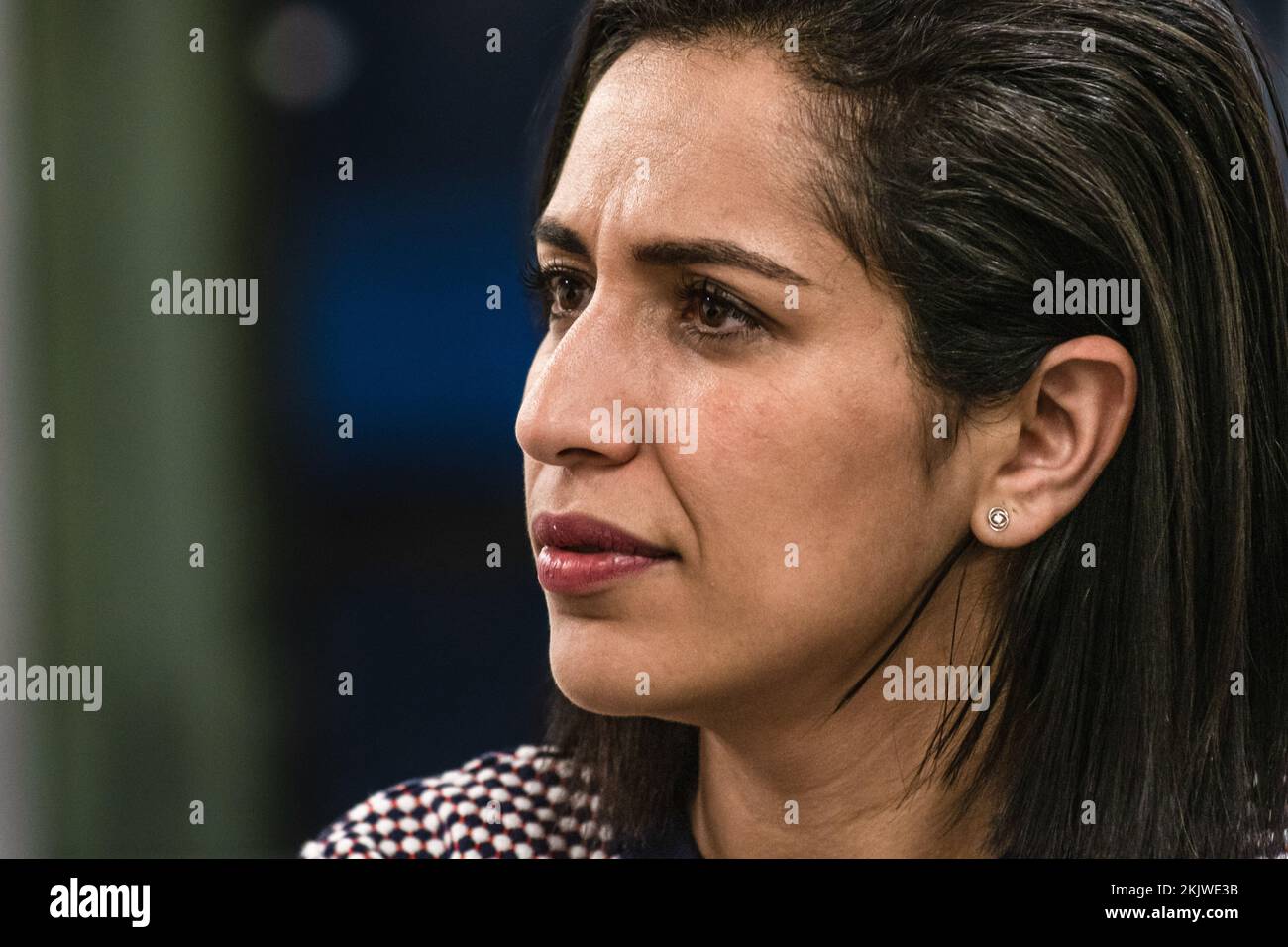 Sarah El Hairy a été vue lors de sa visite à Marseille. Sarah El Hairy, secrétaire d'État au ministre des Forces armées et ministre de l'éducation nationale et de la jeunesse, en charge de la jeunesse et du service national universel, Rencontre des associations de jeunesse à la Friche de la Belle de Mai à Marseille dans le cadre de la clôture de l'année européenne de la Jeunesse 2022. Banque D'Images