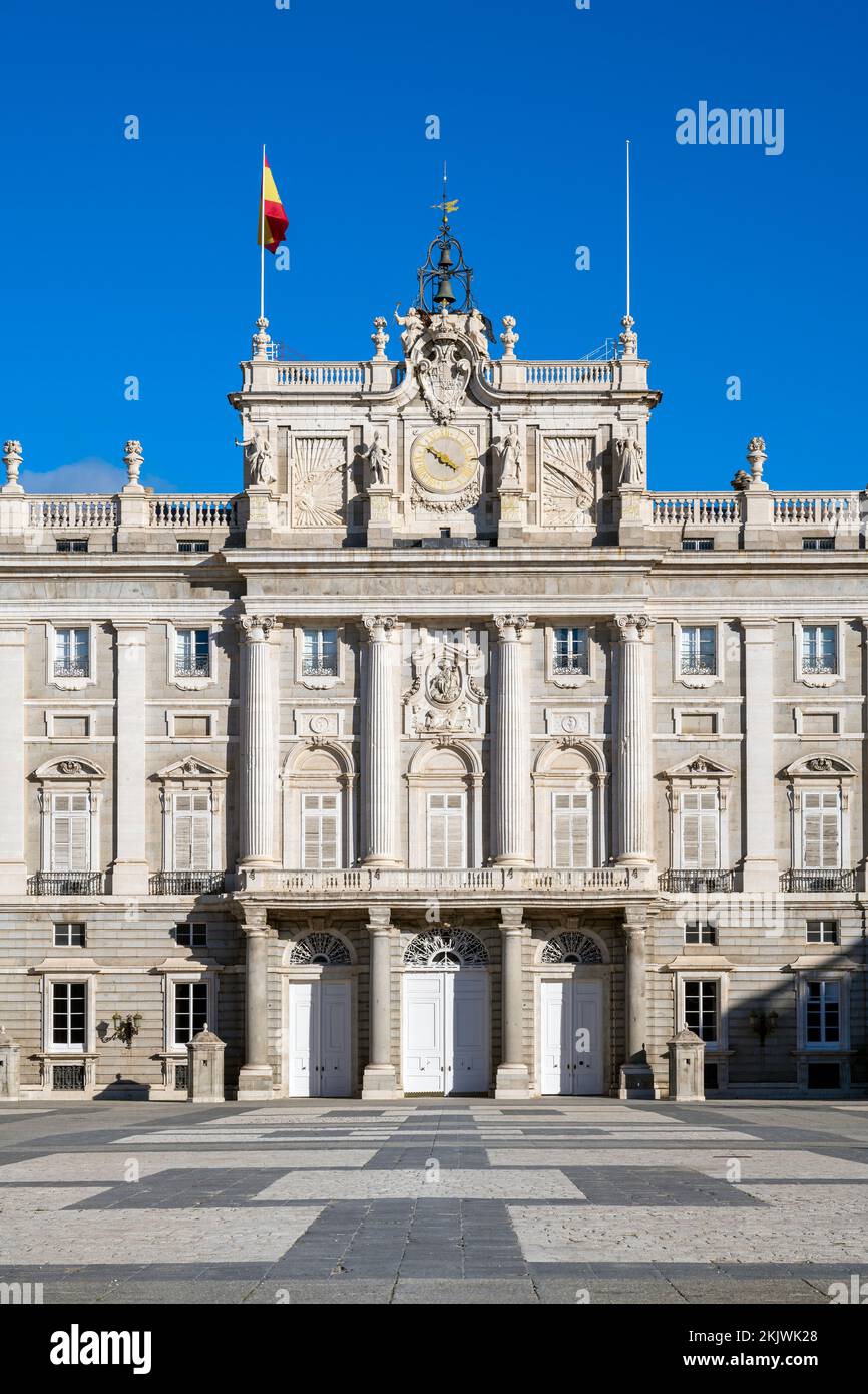 Palais royal de Madrid (Palacio Real), Madrid, Espagne Banque D'Images