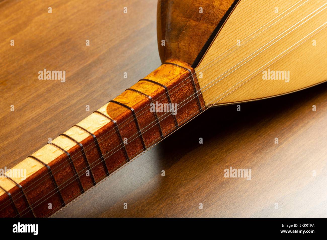 Saz baglama instrument de musique turc. Musique ethnique Anatolie. Banque D'Images