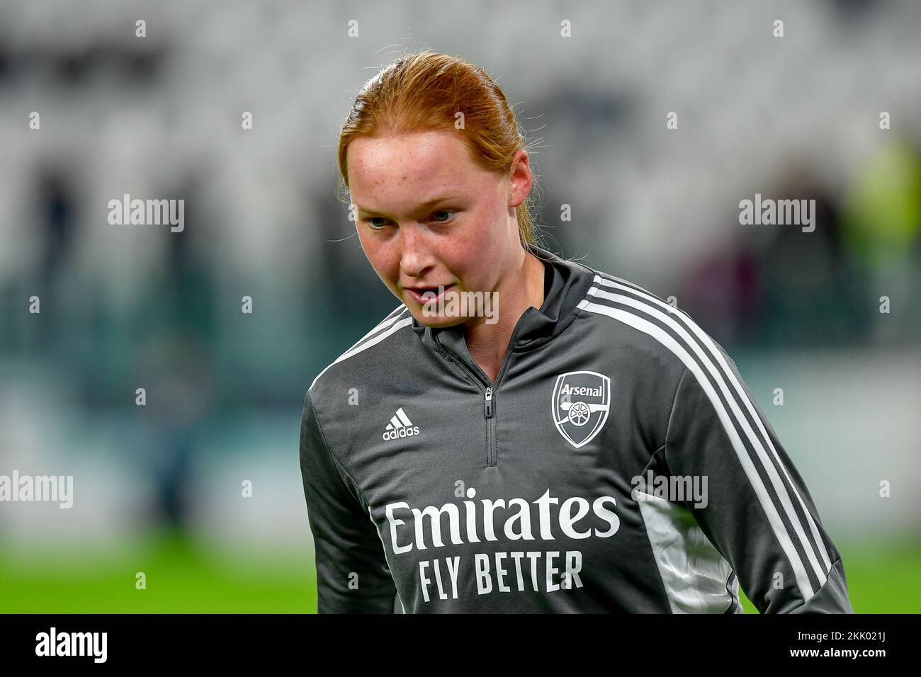 Turin, Italie. 24th novembre 2022. Katie Reid, d'Arsenal, vue lors du match de l'UEFA Women's Champions League entre Juventus et Arsenal au stade Juventus de Turin. (Crédit photo : Gonzales photo/Alamy Live News Banque D'Images