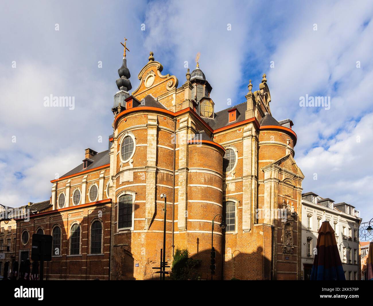 Eglise notre-Dame-aux-richesses-claires datant du 17th siècle, Bruxelles, Belgique. Banque D'Images