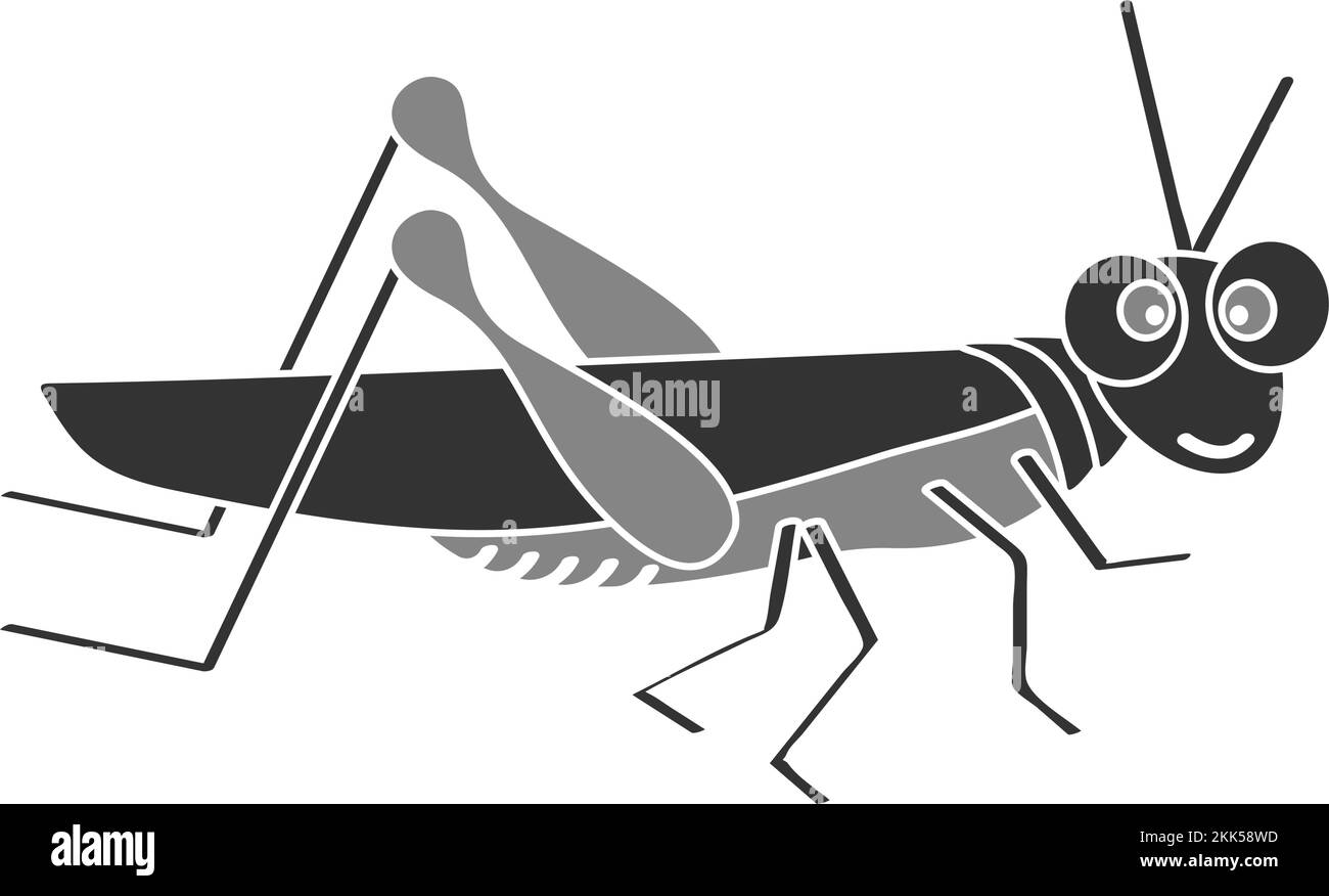 motif d'élément vecteur de la sauterelle Illustration de Vecteur