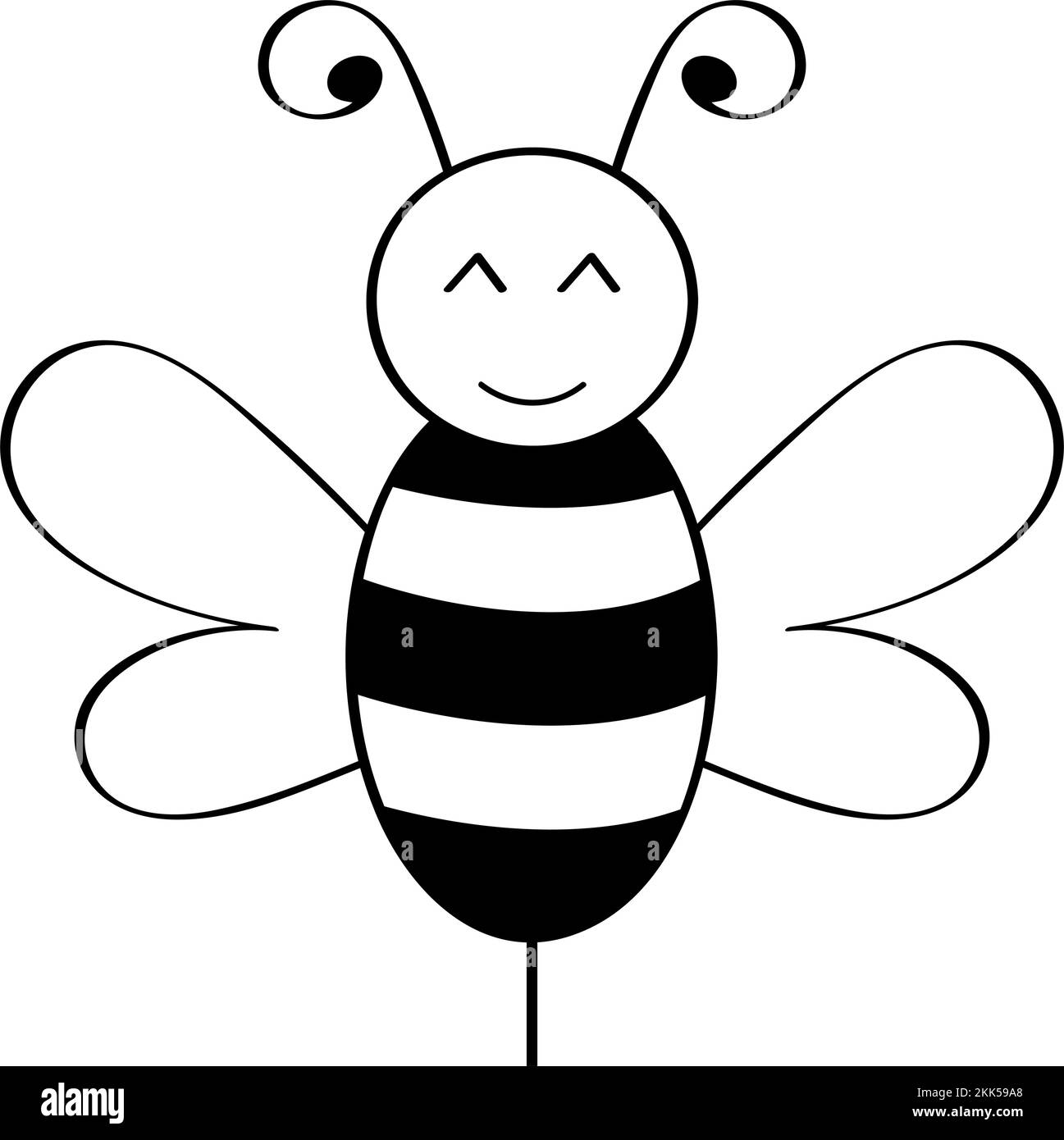 illustration vectorielle bee element Illustration de Vecteur