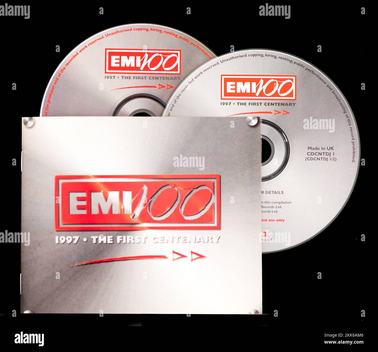 EMI CD Disc Booklet -EMI 100 1997- le premier centenaire. Banque D'Images