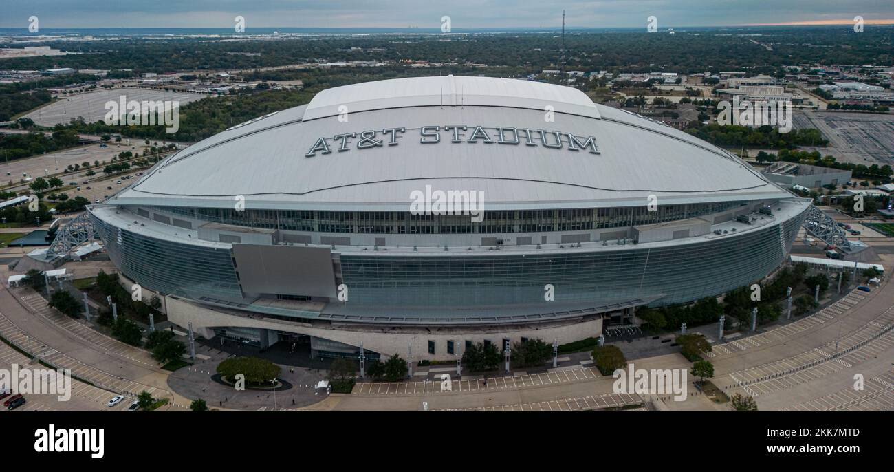 AT and T Stadium dans la ville d'Arlington - domicile des Dallas Cowboys - vue aérienne - DALLAS, ÉTATS-UNIS - 30 OCTOBRE 2022 Banque D'Images