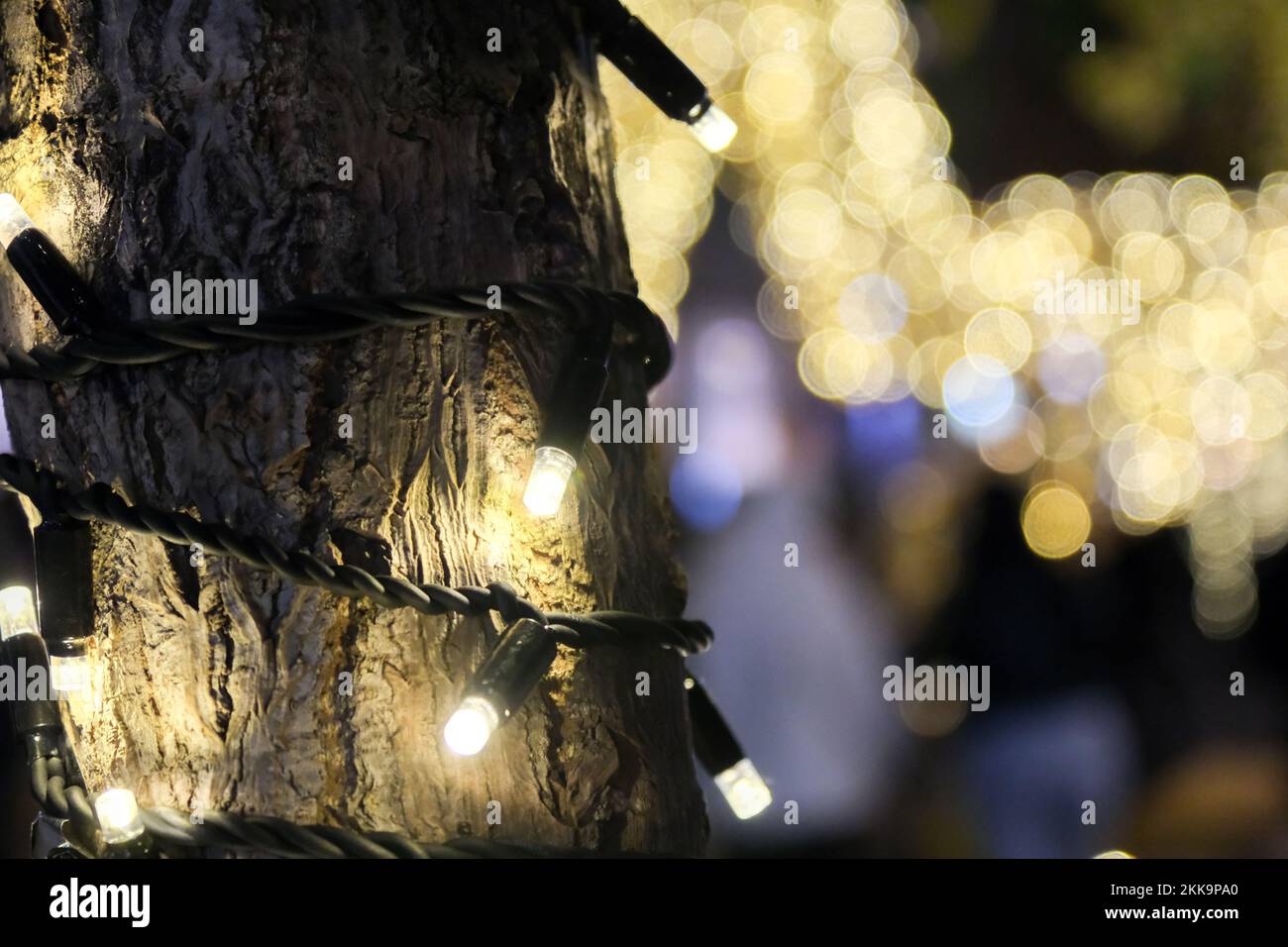 Oxford Market, Oxford Circus, Londres, Royaume-Uni. 25th novembre 2022. Illuminations de Noël sur Oxford Market près d'Oxford Circus, Londres. Crédit : Matthew Chattle/Alay Live News Banque D'Images