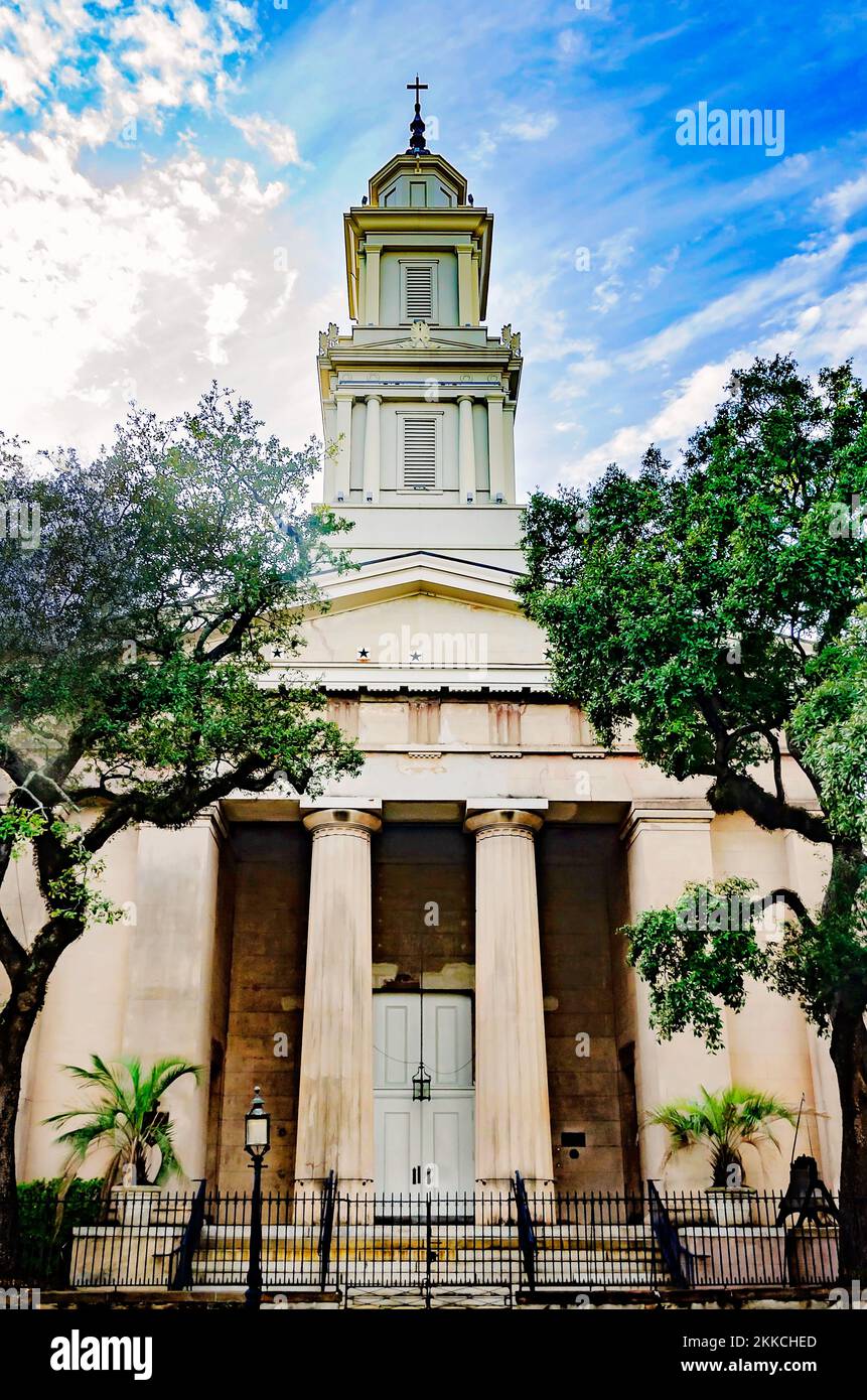 Christ Church Cathedral est photographié, le 20 novembre 2022, à Mobile, Alabama. L'église a été créée en 1823 comme première église épiscopale de la ville. Banque D'Images