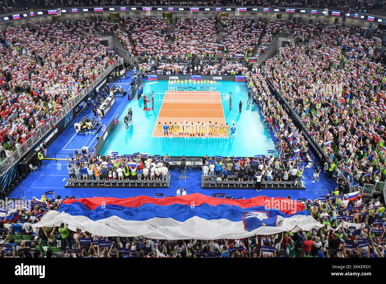 Arena Stozice, lieu du Championnat du monde de volley-ball 2022 à Ljubljana, Slovénie Banque D'Images