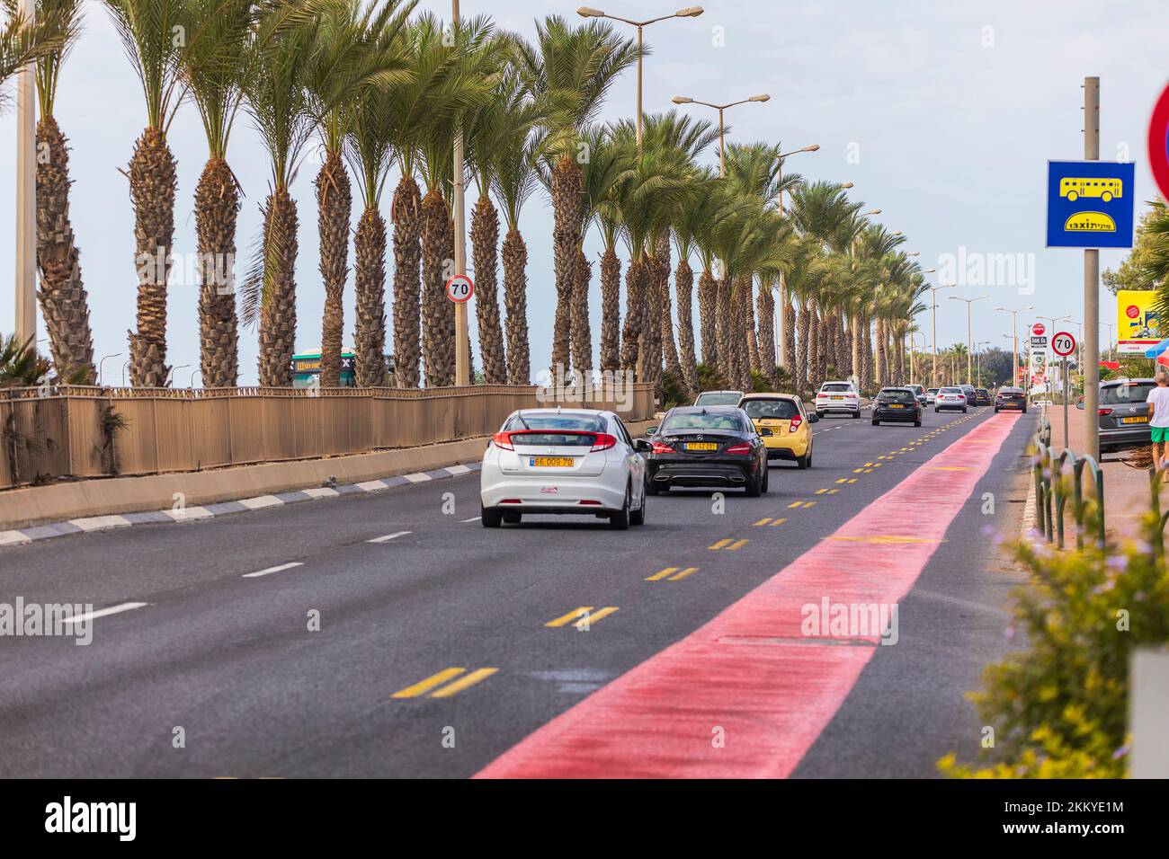 Israël, Haïfa 05, 2022 : rues de la ville de Haïfa en Israël Banque D'Images