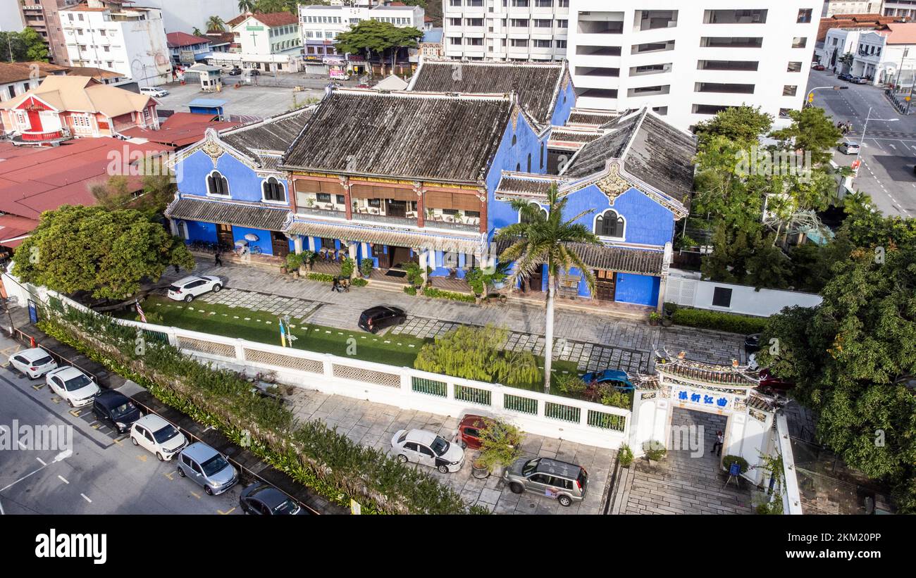 Cheong Fatt Tze Mansion ou le Blue Mansion Hotel, George Town, Penang, Malaisie Banque D'Images