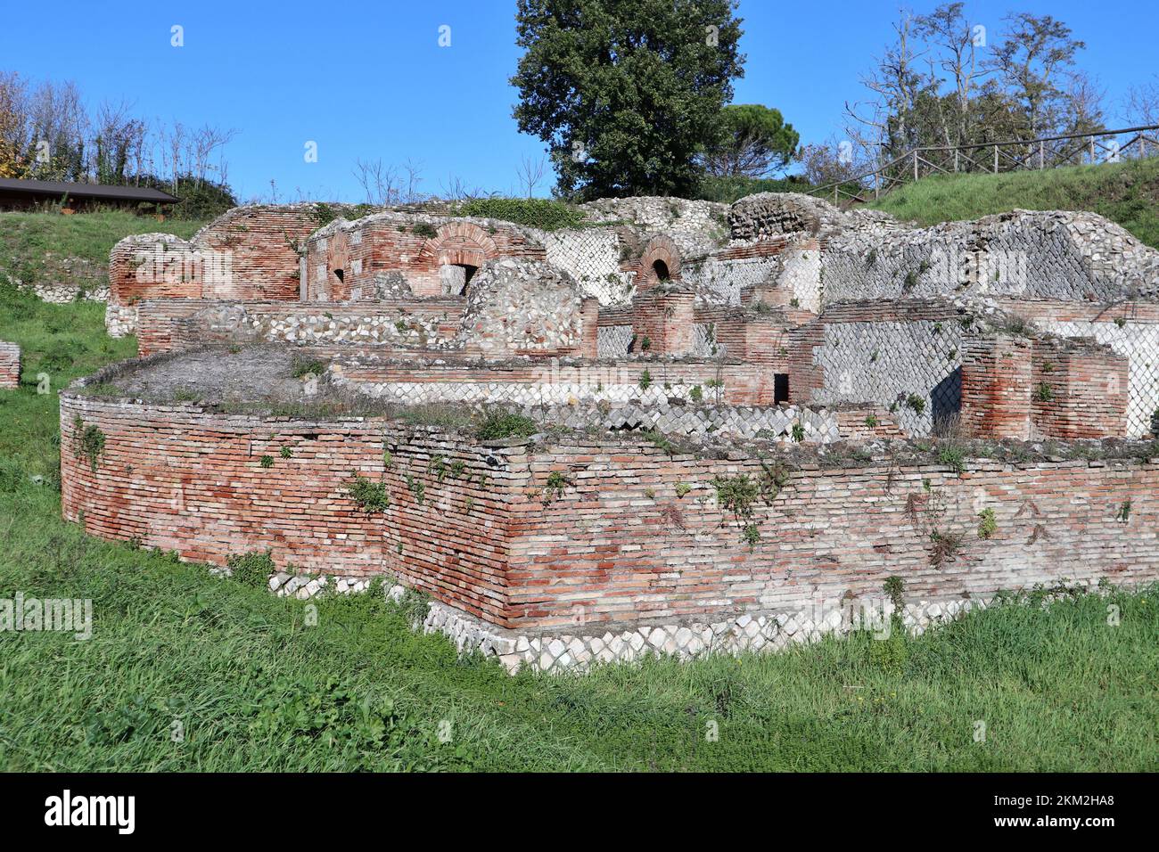 Passo di Mirabella - Particolare delle terme di Aeclanum Banque D'Images