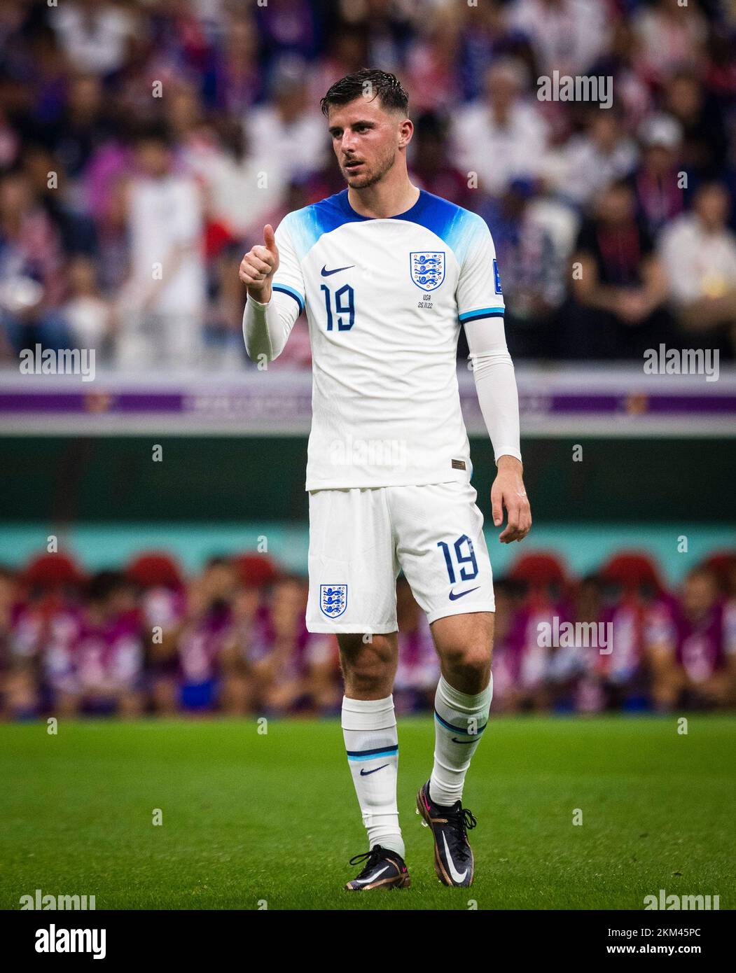 Doha, Qatar. 25th novembre 2022. Mason Mount (Angleterre) Angleterre - USA  coupe du monde 2022 au Qatar 25.11.2022 crédit: Moritz Muller/Alamy Live  News Photo Stock - Alamy