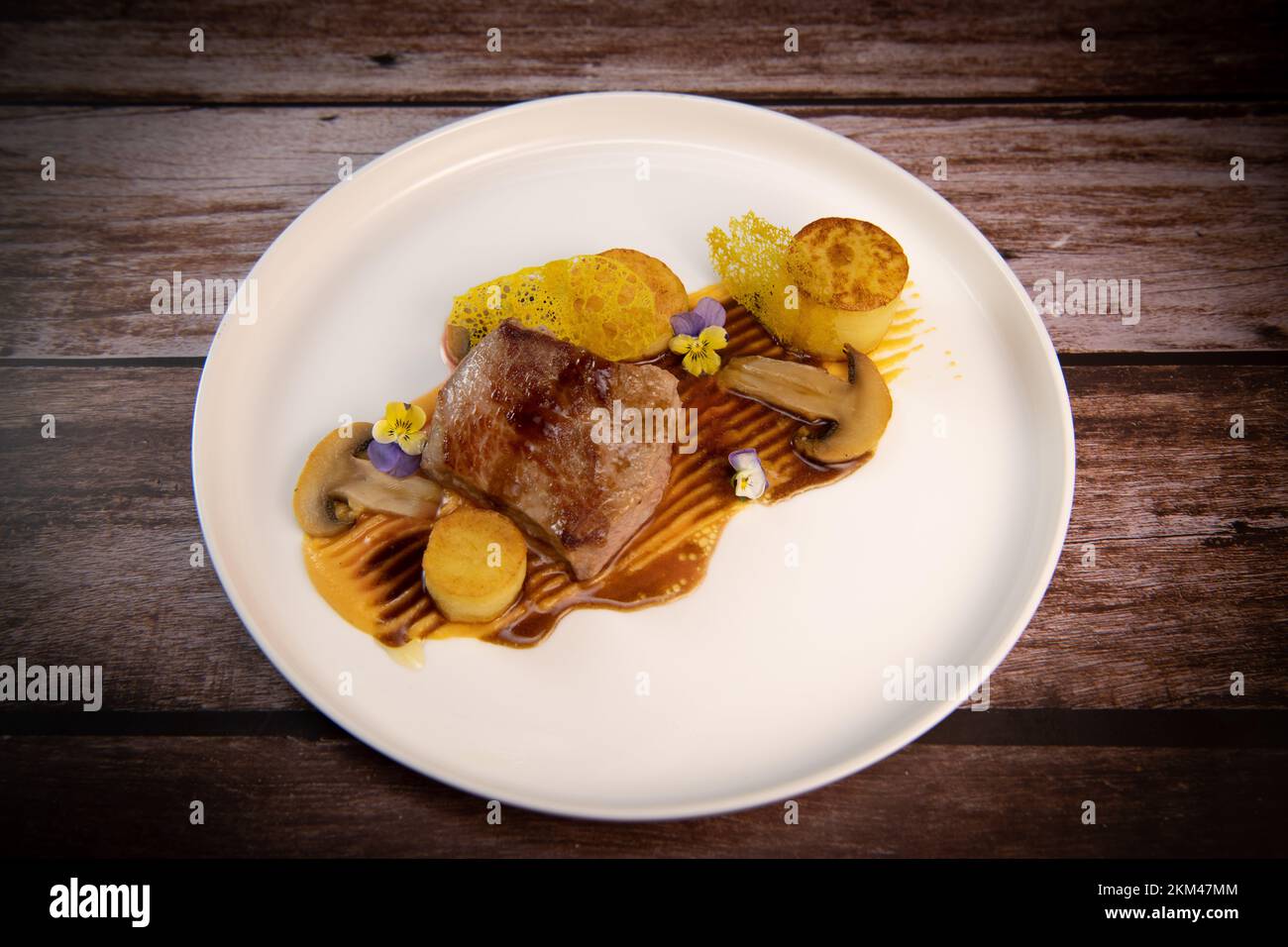Recette De Veau Confit De Pomme De Terre Champignons Pur e De 
