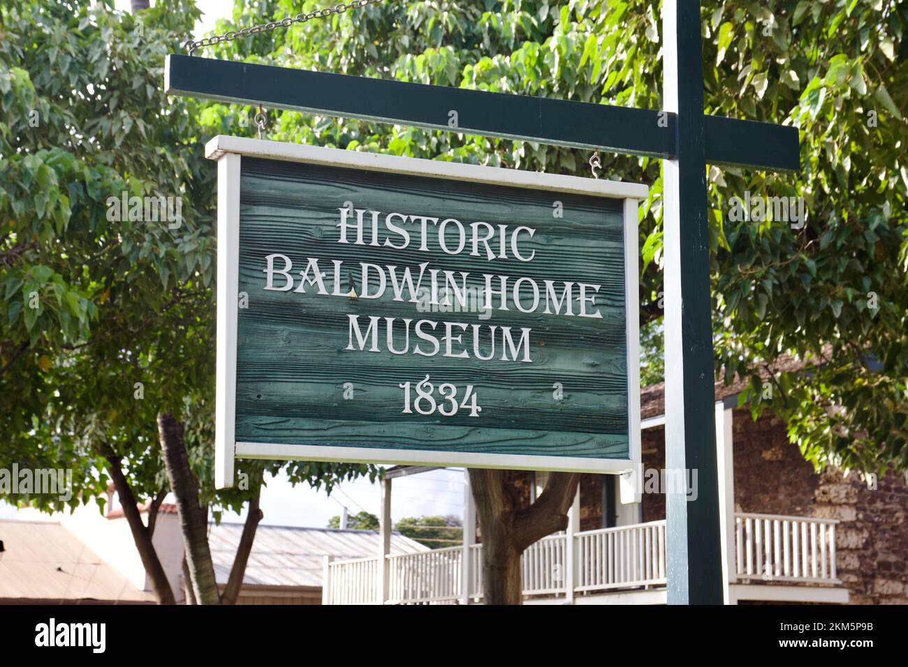 Musée historique Baldwin Home à Lahaina, Maui, Hawaii Banque D'Images