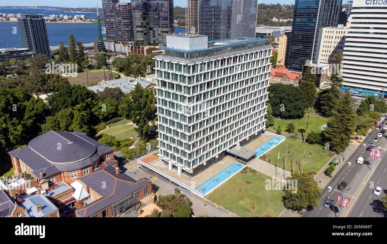Council House, St Georges Terrace, quartier des affaires de Perth, Perth, WA, Australie Banque D'Images