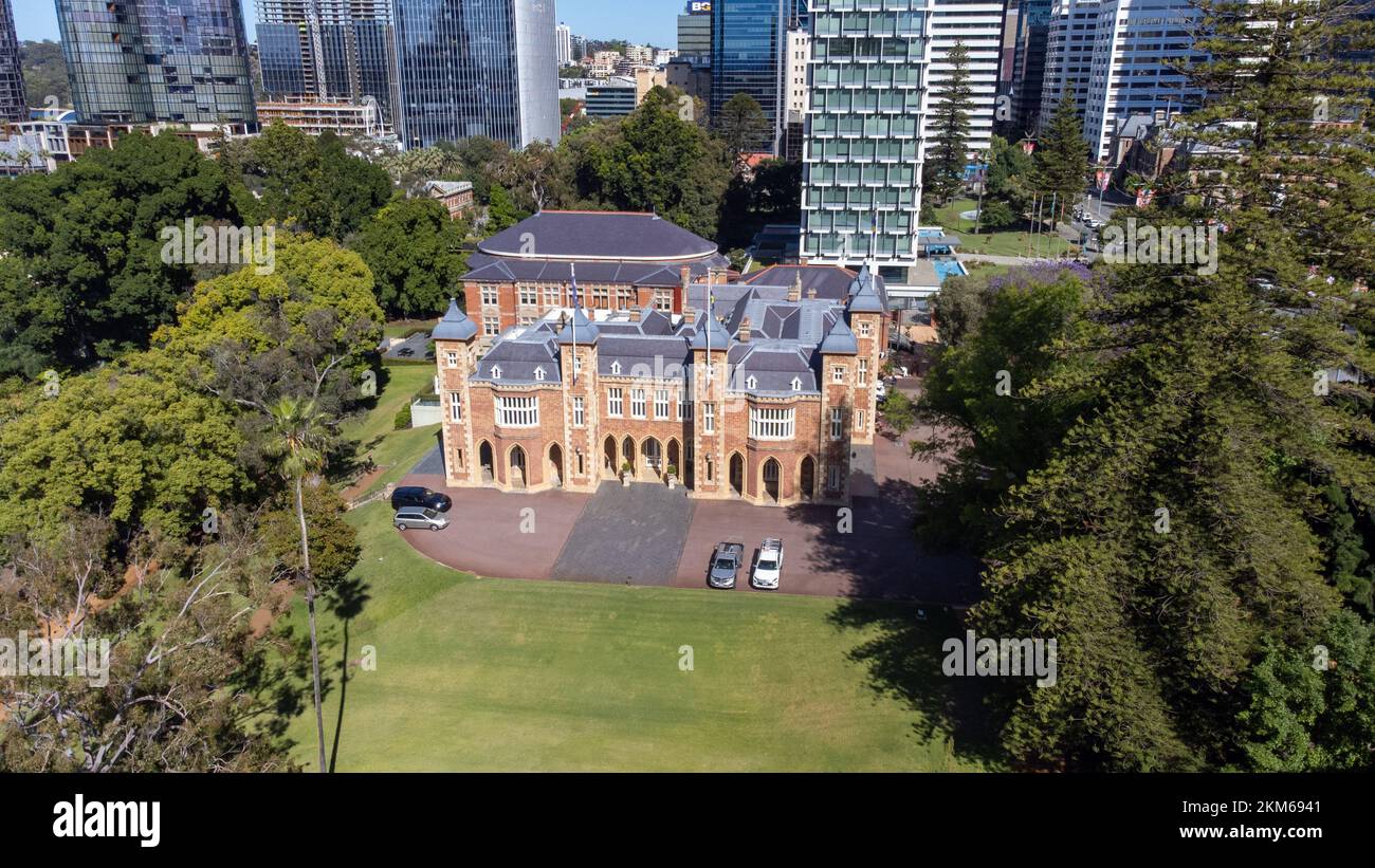 Government House, Australie occidentale, CBD, Perth, WA, Australie Banque D'Images