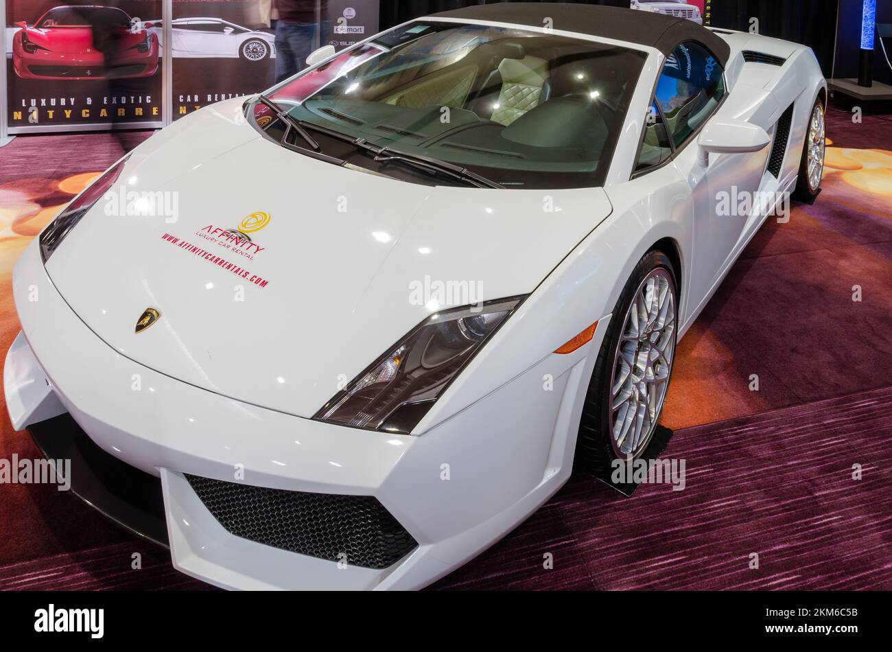 Voiture Lamborghini par Affinity car Rental Banque D'Images