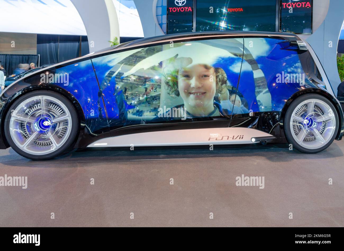 Voiture concept Toyota Fun VII Banque D'Images