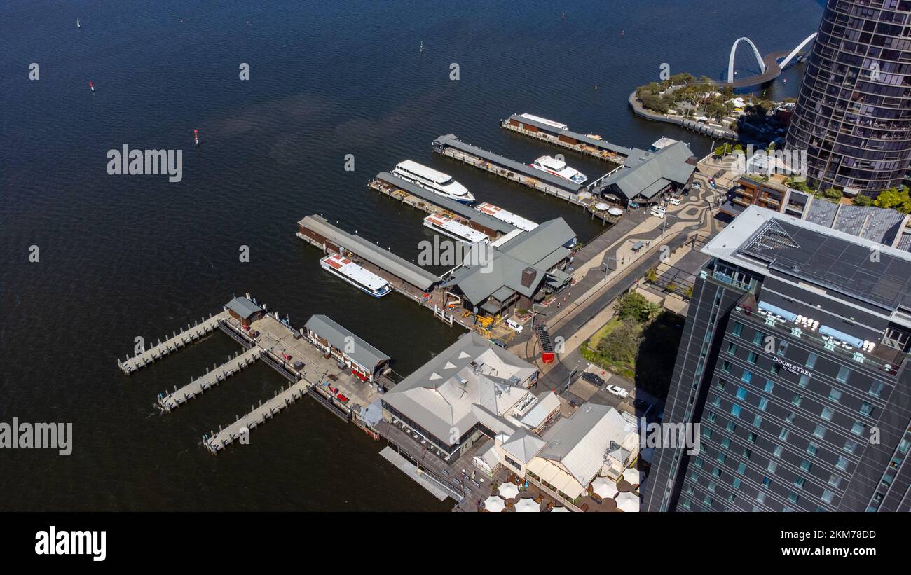 Port de Perth, terminal des ferries, Perth, WA, Australie Banque D'Images