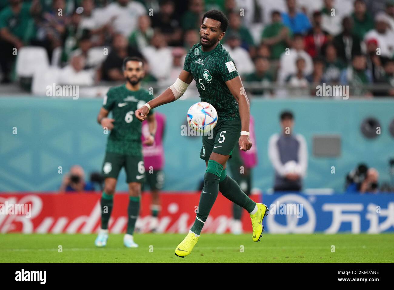 Doha, Qatar. 26th novembre 2022. Albulayhi Ali d'Arabie Saoudite lors du match de la coupe du monde de la FIFA, Qatar 2022, Groupe C, entre la Pologne et l'Arabie Saoudite a joué au stade de la ville d'éducation le 26 novembre 2022 à Doha, Qatar. (Photo de Bagu Blanco / PRESSIN) Credit: PRESSINPHOTO SPORTS AGENCY/Alay Live News Banque D'Images