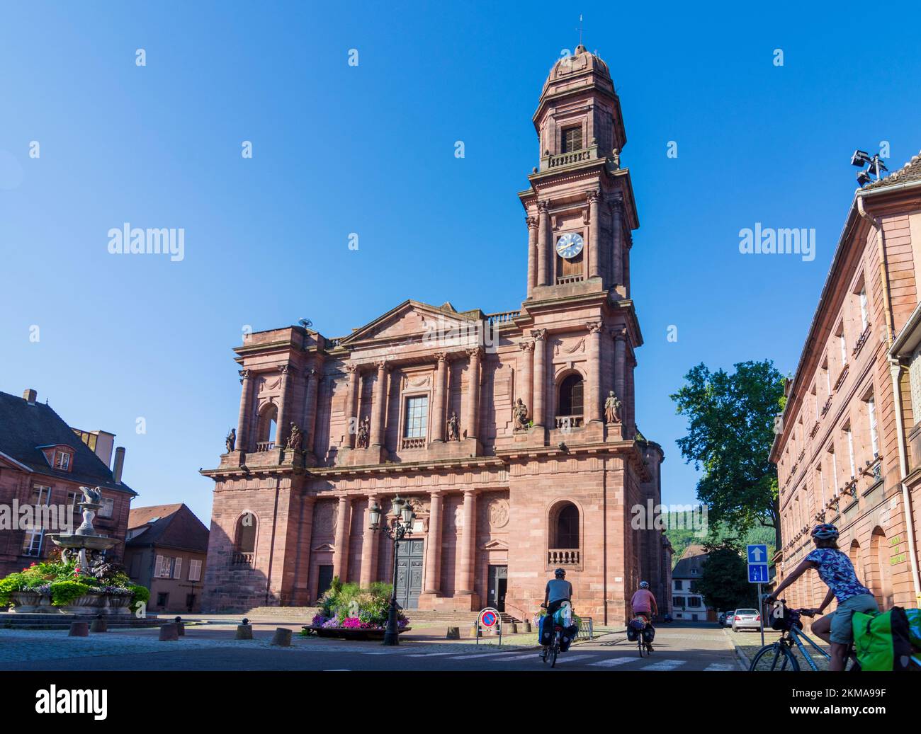 Guebwiller (Gebweiler) : église notre-Dame d'Alsace (Elssass), Haut-Rhin (Oberelsass), France Banque D'Images