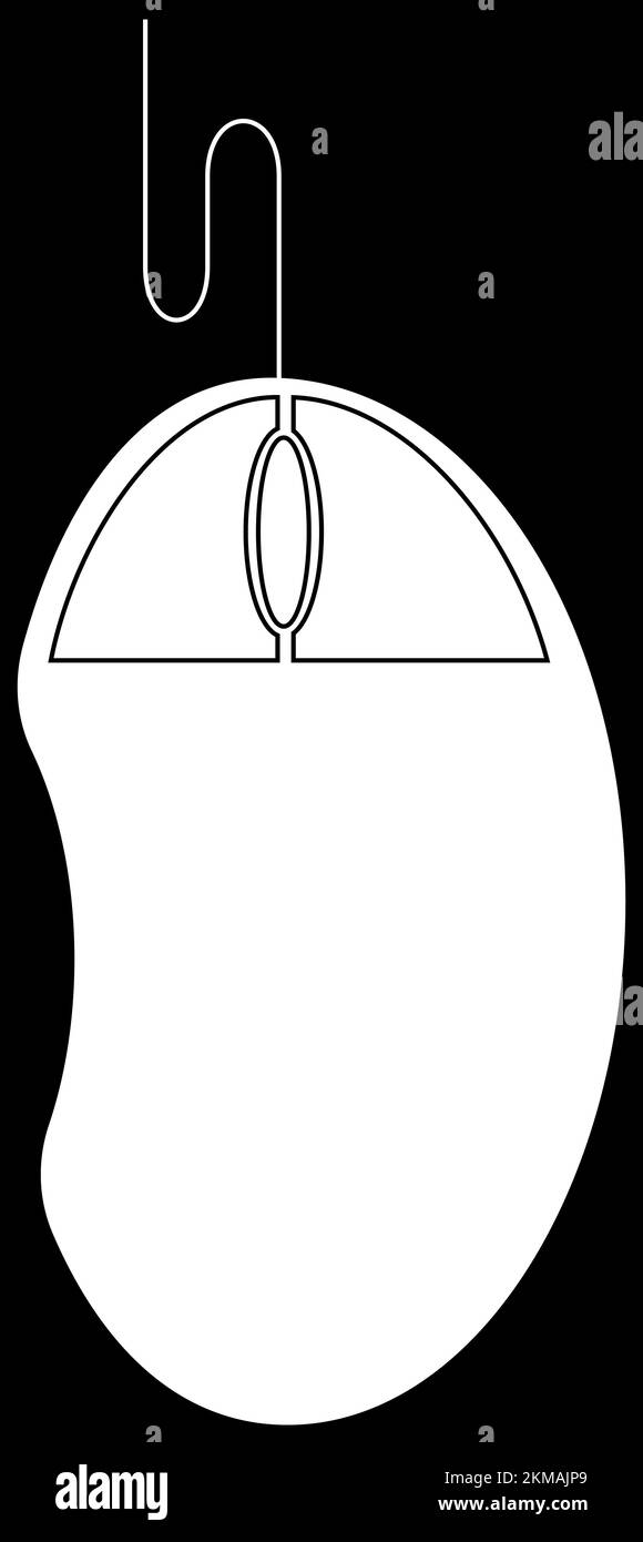 Souris d'ordinateur, souris blanche, souris de jeu, matériel informatique, illustration de souris d'ordinateur, signez et étiquetez Banque D'Images