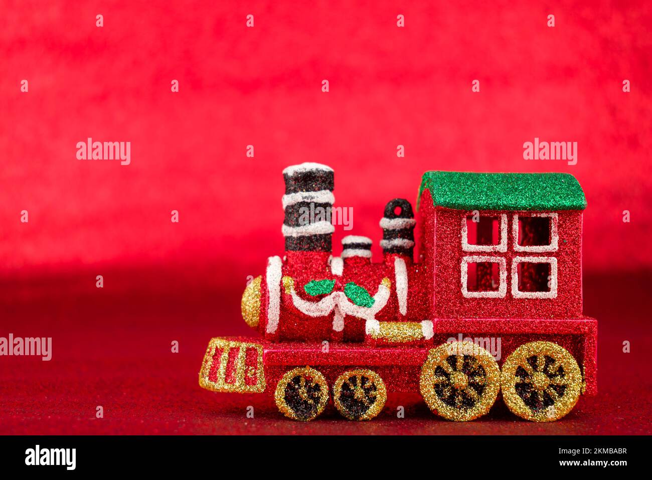 Toy train christmas tree ornament Banque de photographies et d’images à