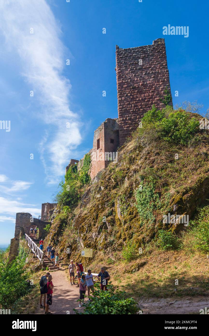 Ribeauville (Rappoltsweiler, Rappschwihr) : Château de Saint-Ulrich en Alsace (Elssass), Haut-Rhin (Oberelsss), France Banque D'Images