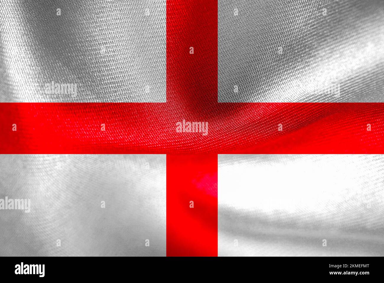 Drapeau national Angleterre, drapeau d'Angleterre, drapeau de tissu Angleterre, 3D œuvres et 3D image Banque D'Images