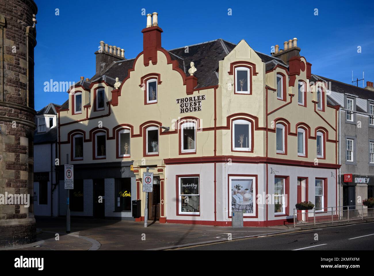 Thorlee Guest House, Stornoway, Outer Hebrides, Écosse, Royaume-Uni. Banque D'Images