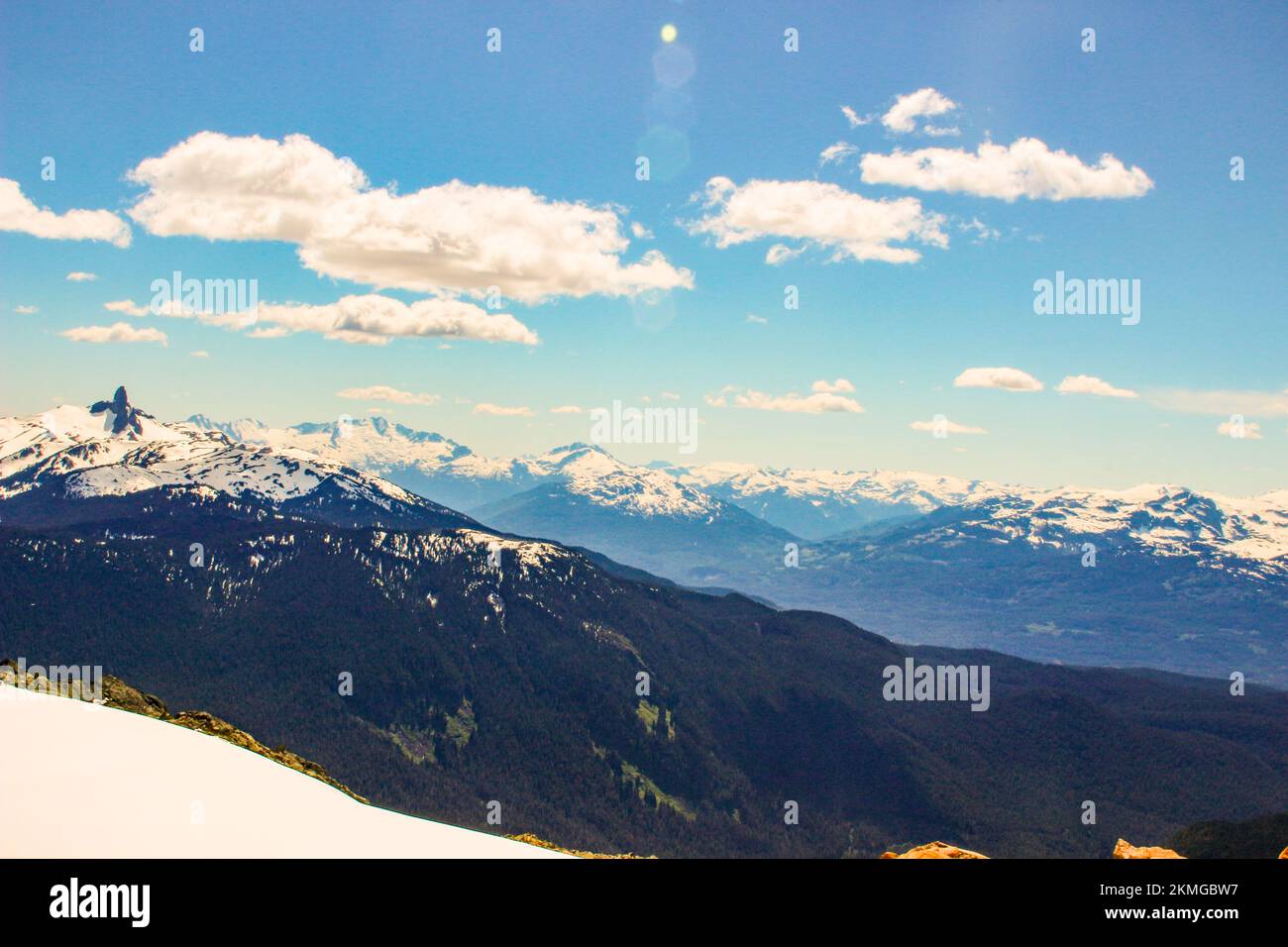 Whistler Mountain, Colombie-Britannique, jour d'été Banque D'Images