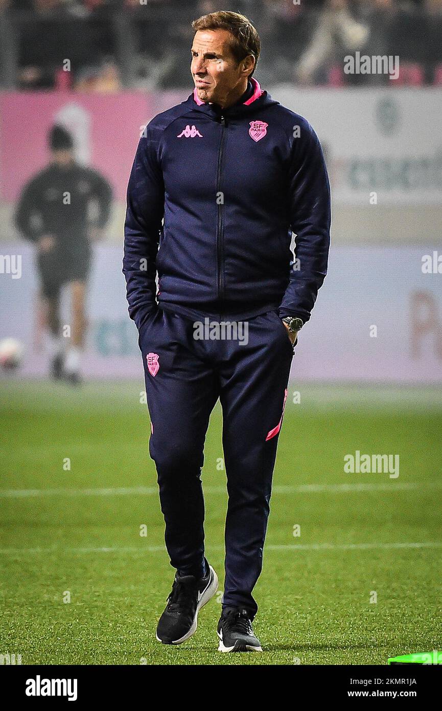 Paris, France, France. 26th novembre 2022. Gonzalo QUESADA du Stade Français lors du MATCH DES 14 MEILLEURS entre Stade Français et RC Toulonnais (Toulon) au Stade Jean-Bouin sur 26 novembre 2022 à Paris, France. (Image de crédit : © Matthieu Mirville/ZUMA Press Wire) Banque D'Images