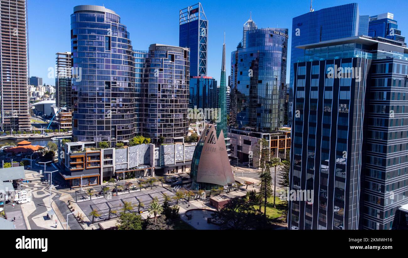 The Bell Tower, CBD, Perth, WA, Australie Banque D'Images