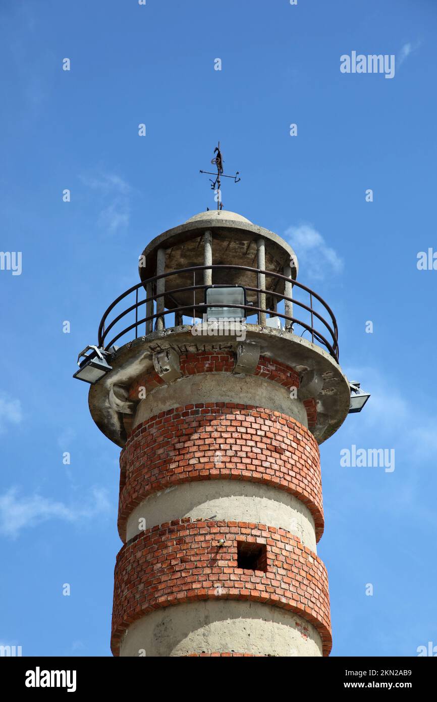 La partie supérieure du phare de Belem qui a été utilisée comme aide à la navigation dans le Tage Portugal. Banque D'Images