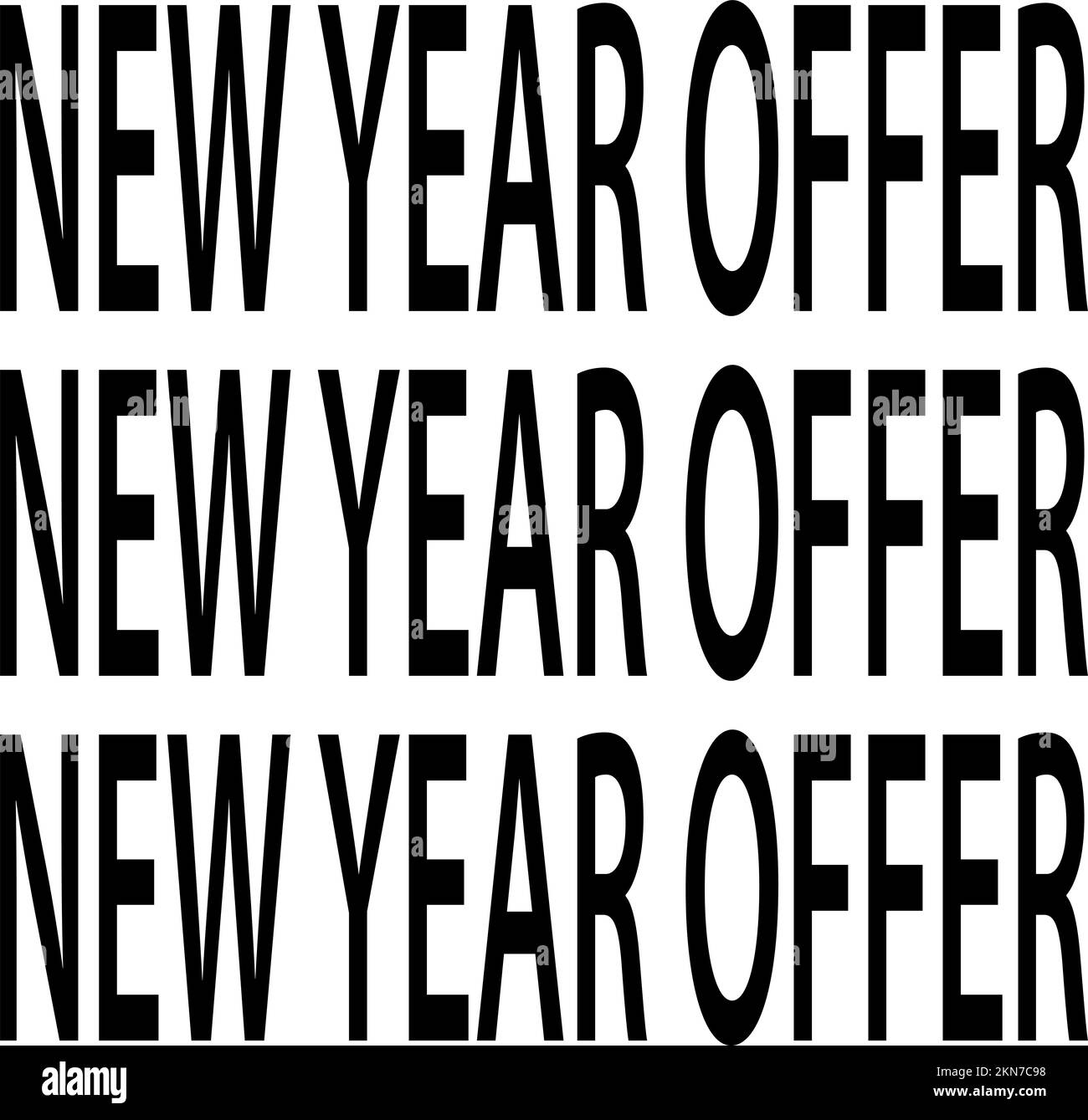 Offre du nouvel an, affiche marketing ou bannière pour la nouvelle année, affiche marketing de la nouvelle année offre de la nouvelle année, illustration de l'art vectoriel Banque D'Images