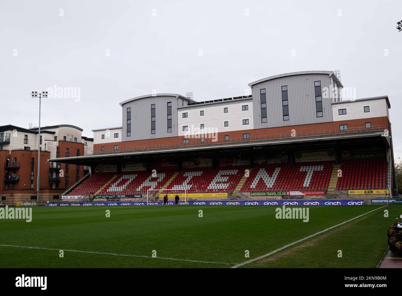 Londres, Royaume-Uni. 27th novembre 2022. Londres, Angleterre, 27 novembre 2022 : Stade de Leyton pendant le match de la coupe de la Ligue des femmes entre Tottenham Hotspur et Coventry Unis au stade de Brisbane Road, en Angleterre. (Daniela Torres/SPP) crédit: SPP Sport presse photo. /Alamy Live News Banque D'Images