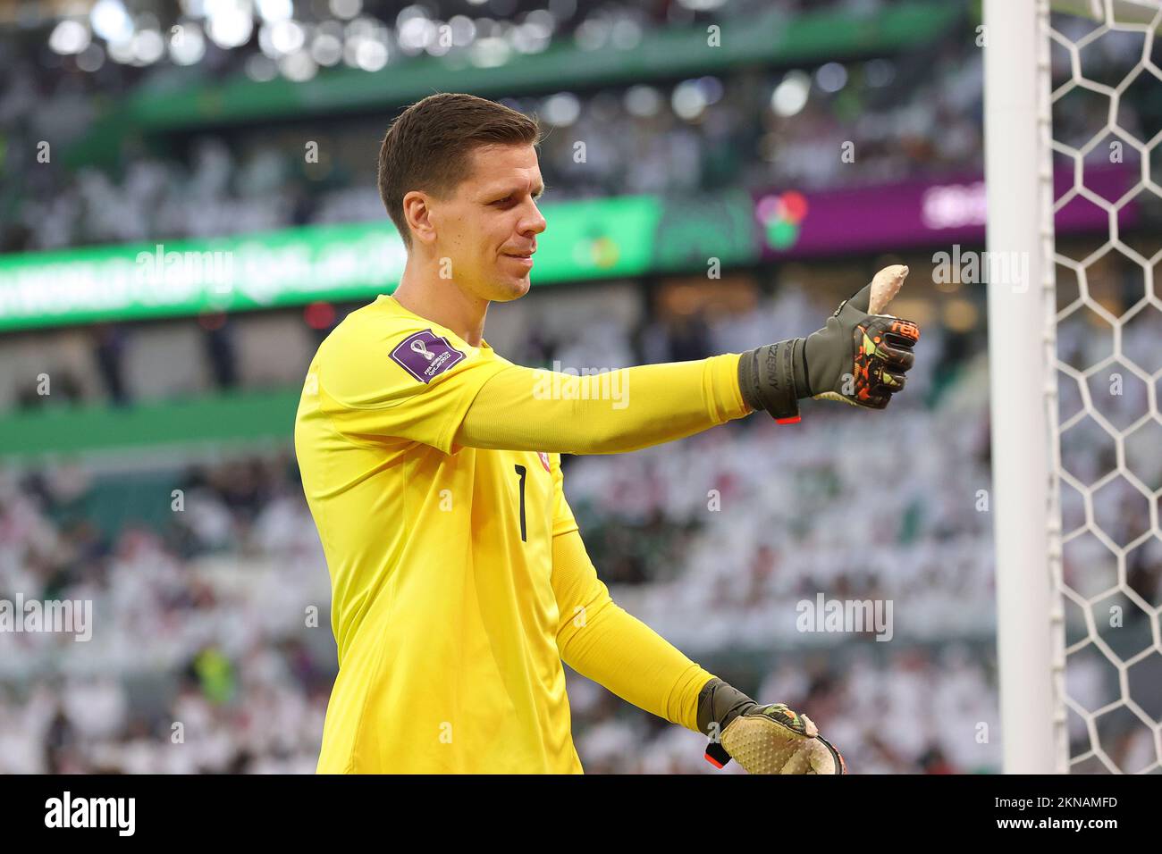 Wojciech Szczesny de Pologne pendant la coupe du monde de la FIFA 2022, match de football du groupe C entre la Pologne et l'Arabie Saoudite sur 26 novembre 2022 au stade de la ville d'éducation à Doha, Qatar - photo: Sebastian El-saqqa/DPPI/LiveMedia Banque D'Images