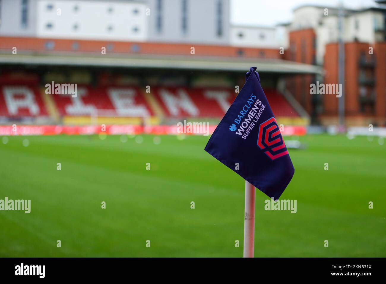 Brisbane Road, Londres, Royaume-Uni. 27th novembre 2022. Coupe Continental League pour femme, Tottenham Hotspur versus Coventry United ; Corner flag Credit: Action plus Sports/Alay Live News Banque D'Images