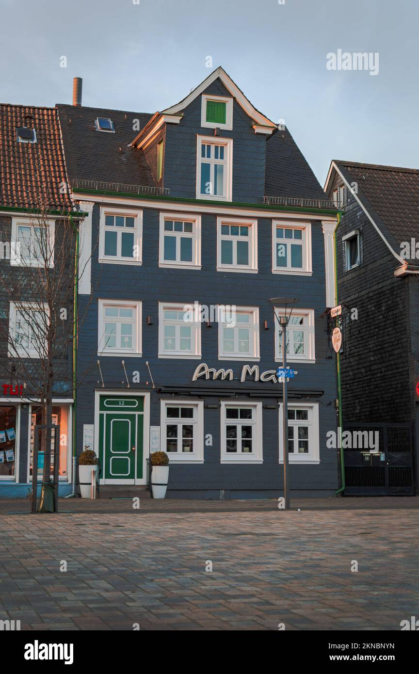 Maison à Radevormwald Rhénanie-du-Nord-Westphalie, Bergisches pays, Allemagne Banque D'Images