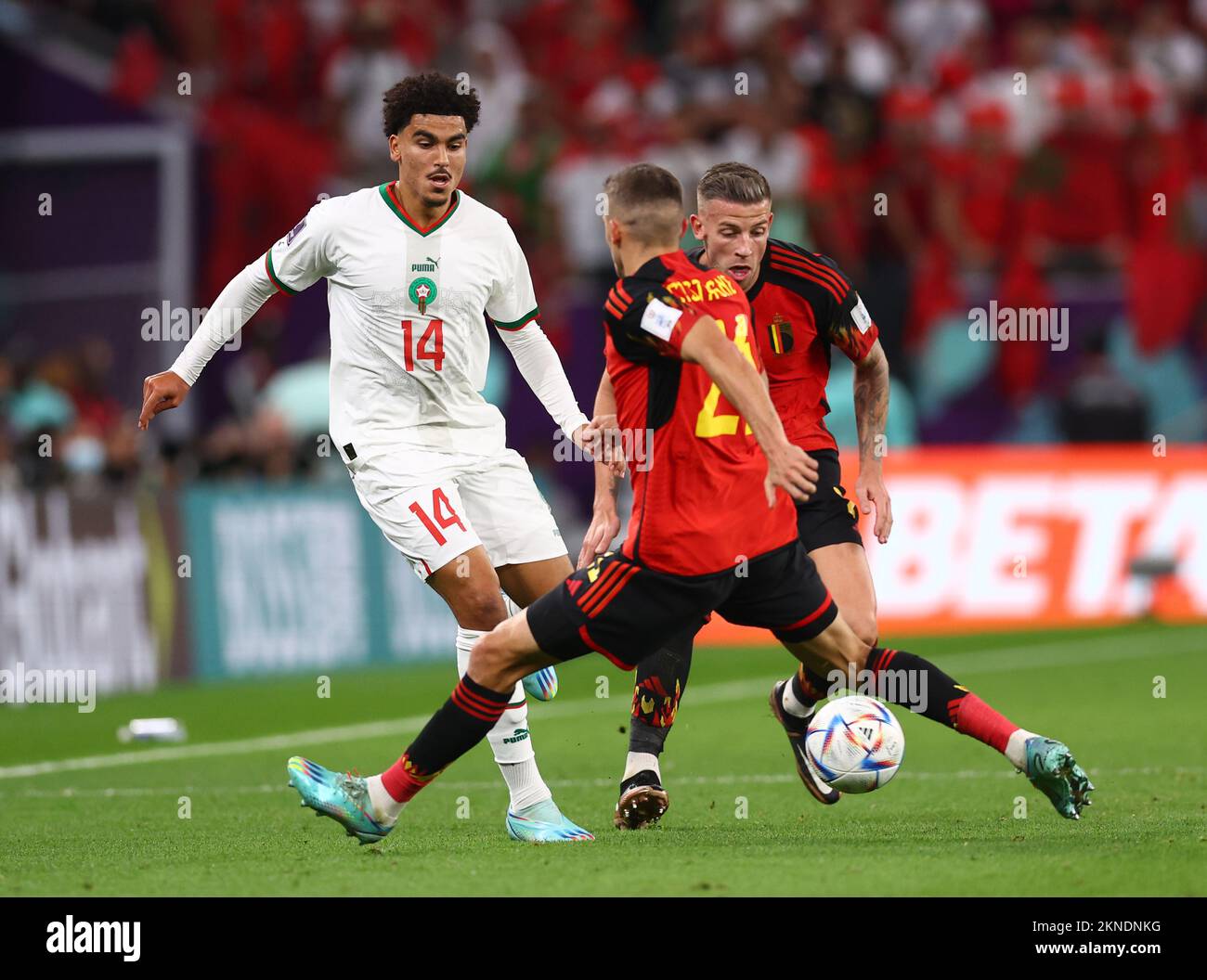 Doha, Qatar. 27th novembre 2022. Zakaria Aboukhlal du Maroc lors du match de la coupe du monde de la FIFA 2022 au stade Al Thumama, Doha. Le crédit photo devrait se lire: David Klein/Sportimage crédit: Sportimage/Alay Live News Banque D'Images