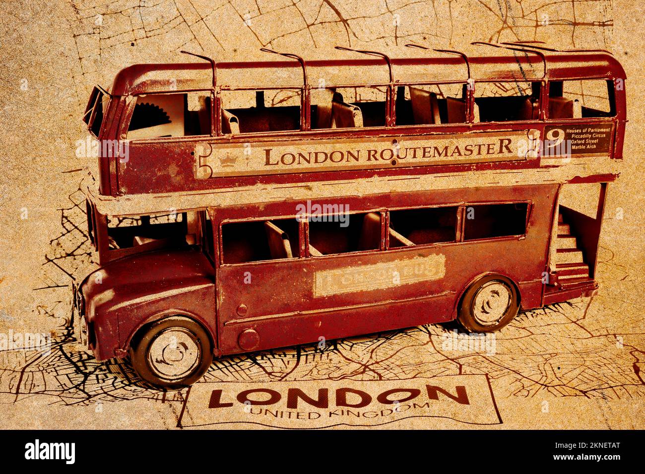 Model london buses Banque de photographies et d’images à haute